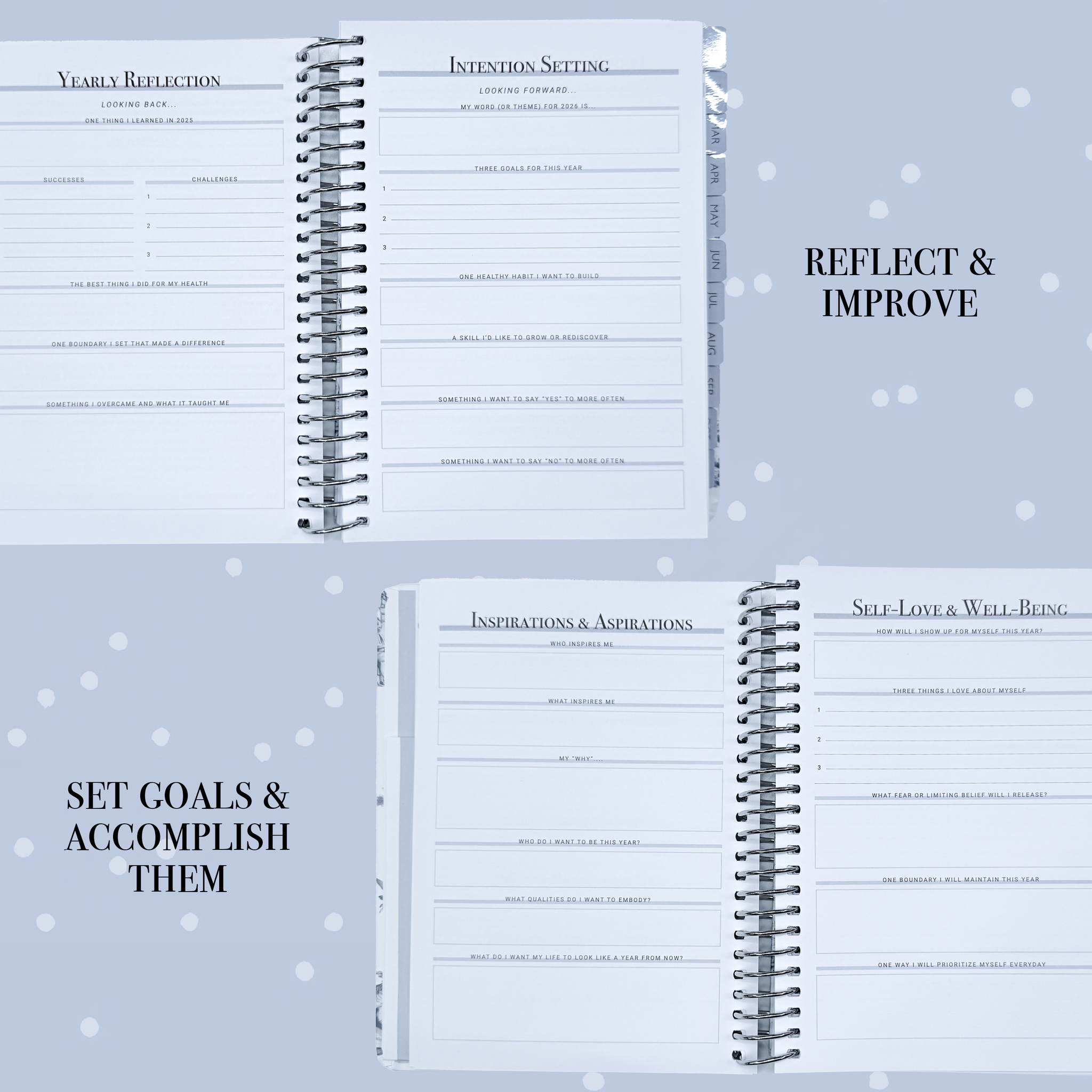 2026 Wellness, Life, & Goal-Setting Planner