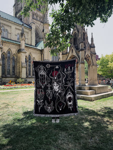 NOCTURNE 🦇 Woven Tapestry Blanket (PRE-ORDER)