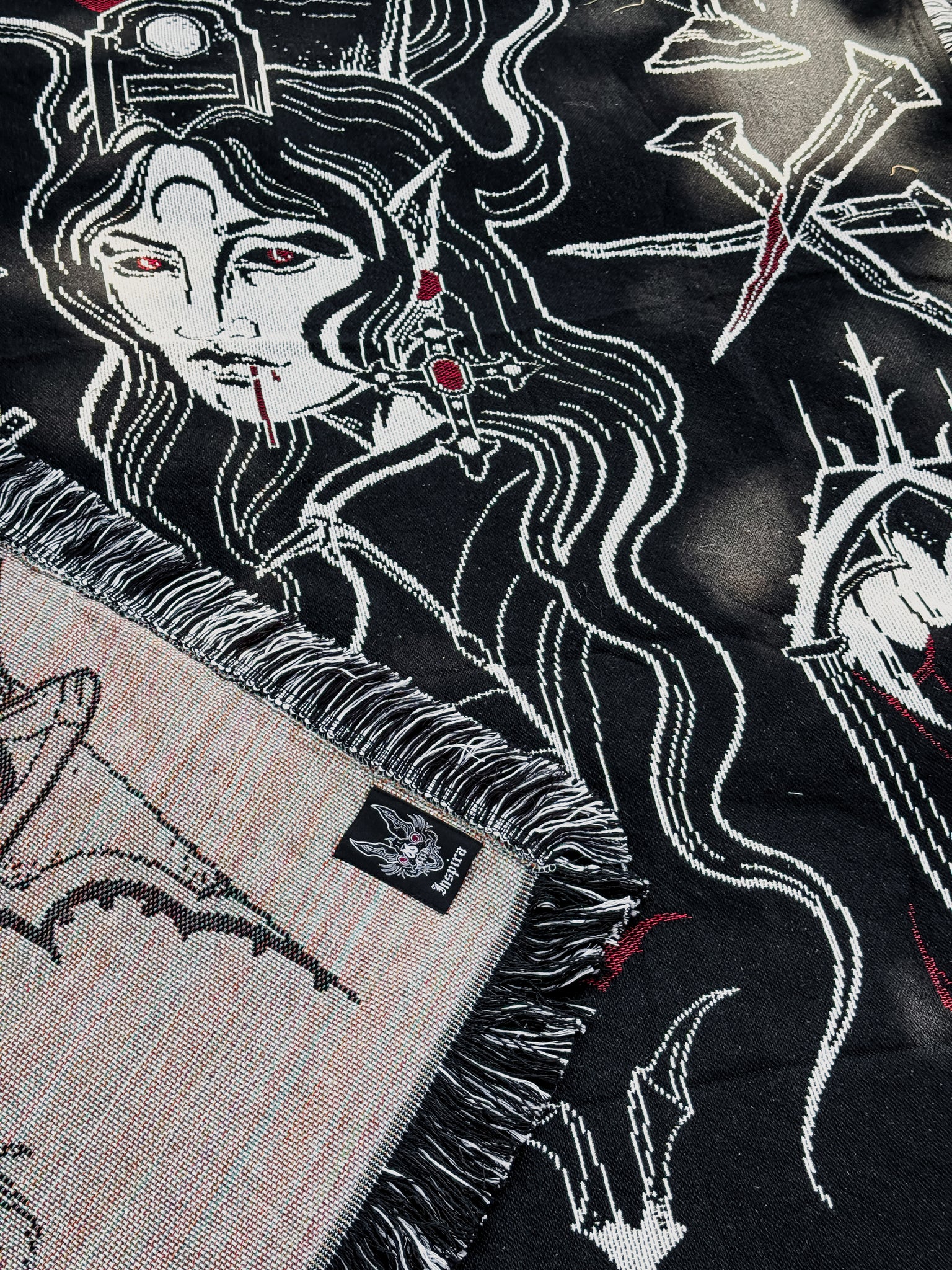 NOCTURNE 🦇 Woven Tapestry Blanket (PRE-ORDER)