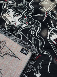 NOCTURNE 🦇 Woven Tapestry Blanket (PRE-ORDER)