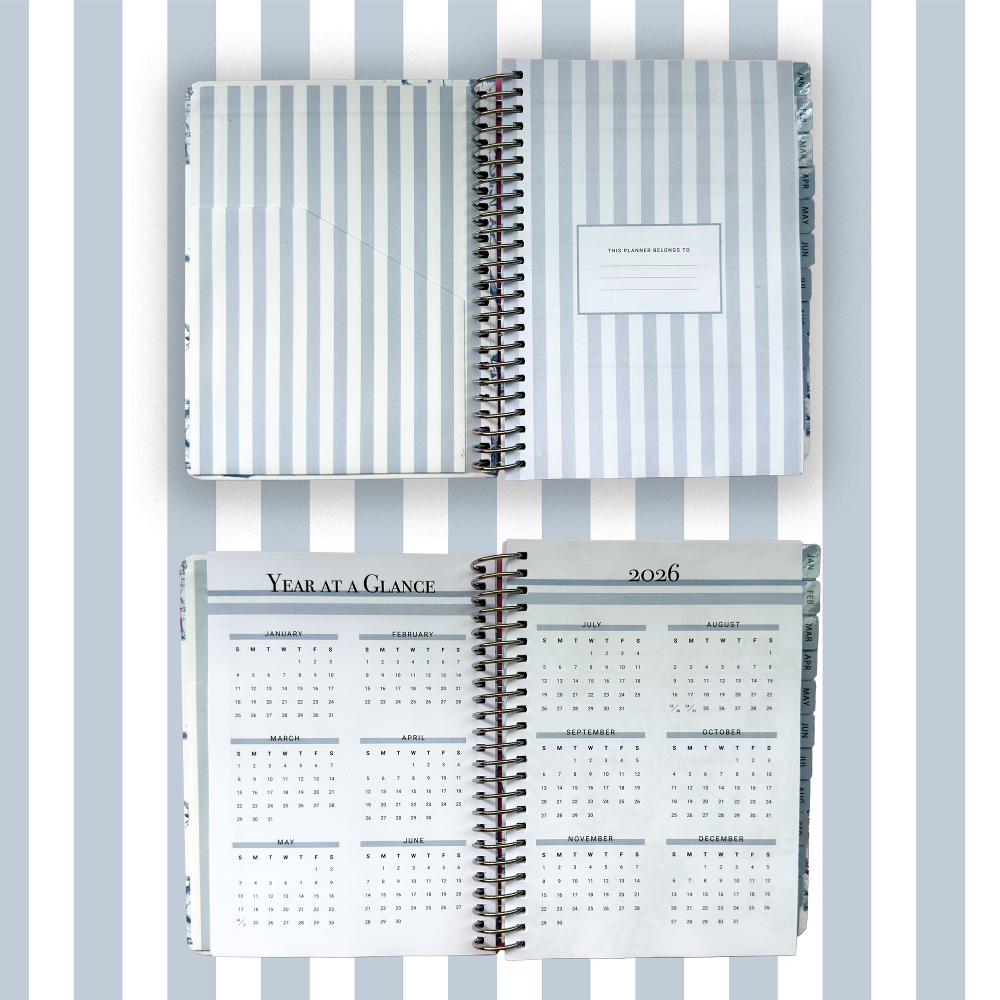 Toile De Jouy 2026 Wellness Planner