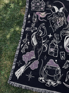 SALEM 🌙 Woven Tapestry Blanket (PRE-ORDER)