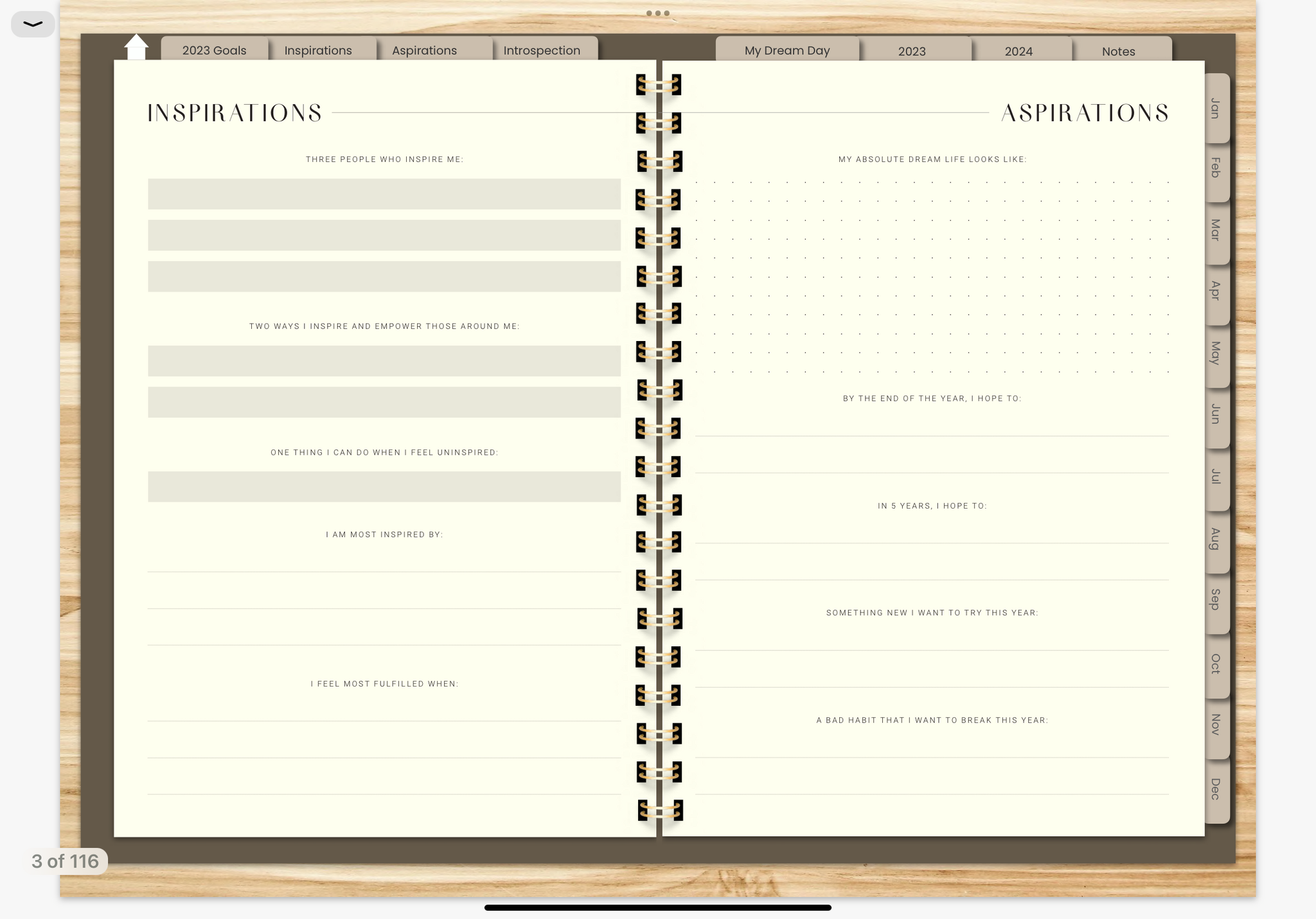 MINIMALIST 2023 DIGITAL PLANNER
