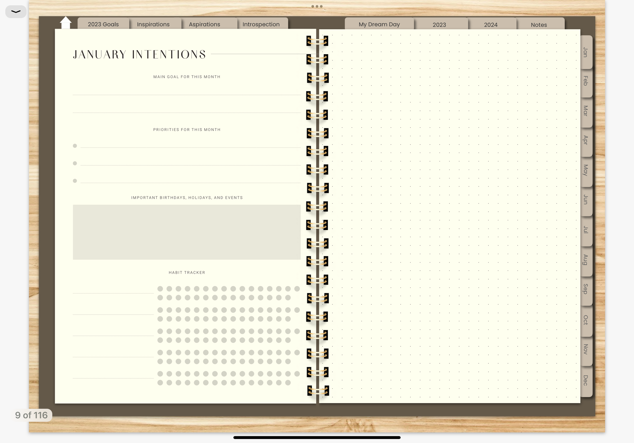 MINIMALIST 2023 DIGITAL PLANNER