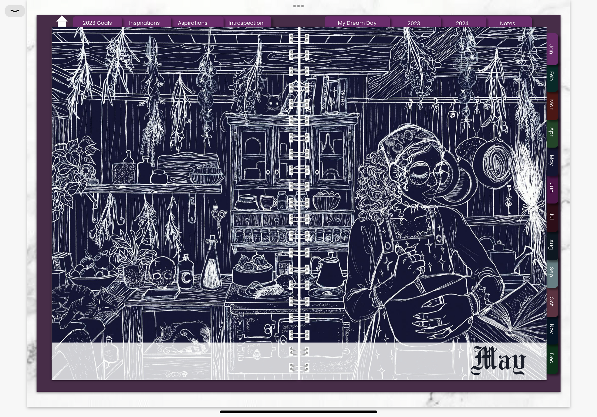 KITCHEN WITCH 2023 DIGITAL PLANNER