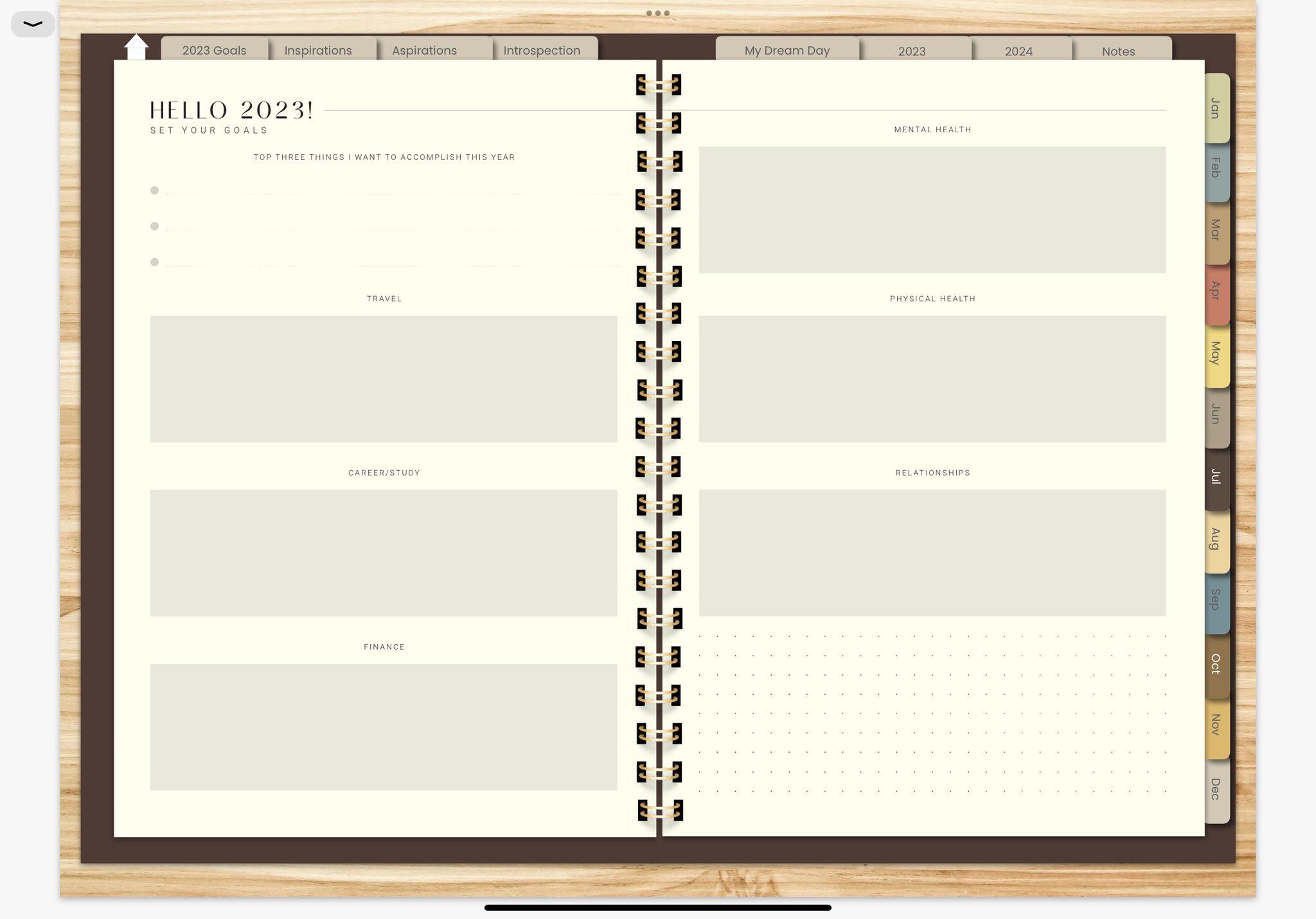 MOTHS & BUTTERFLIES 2023 DIGITAL PLANNER