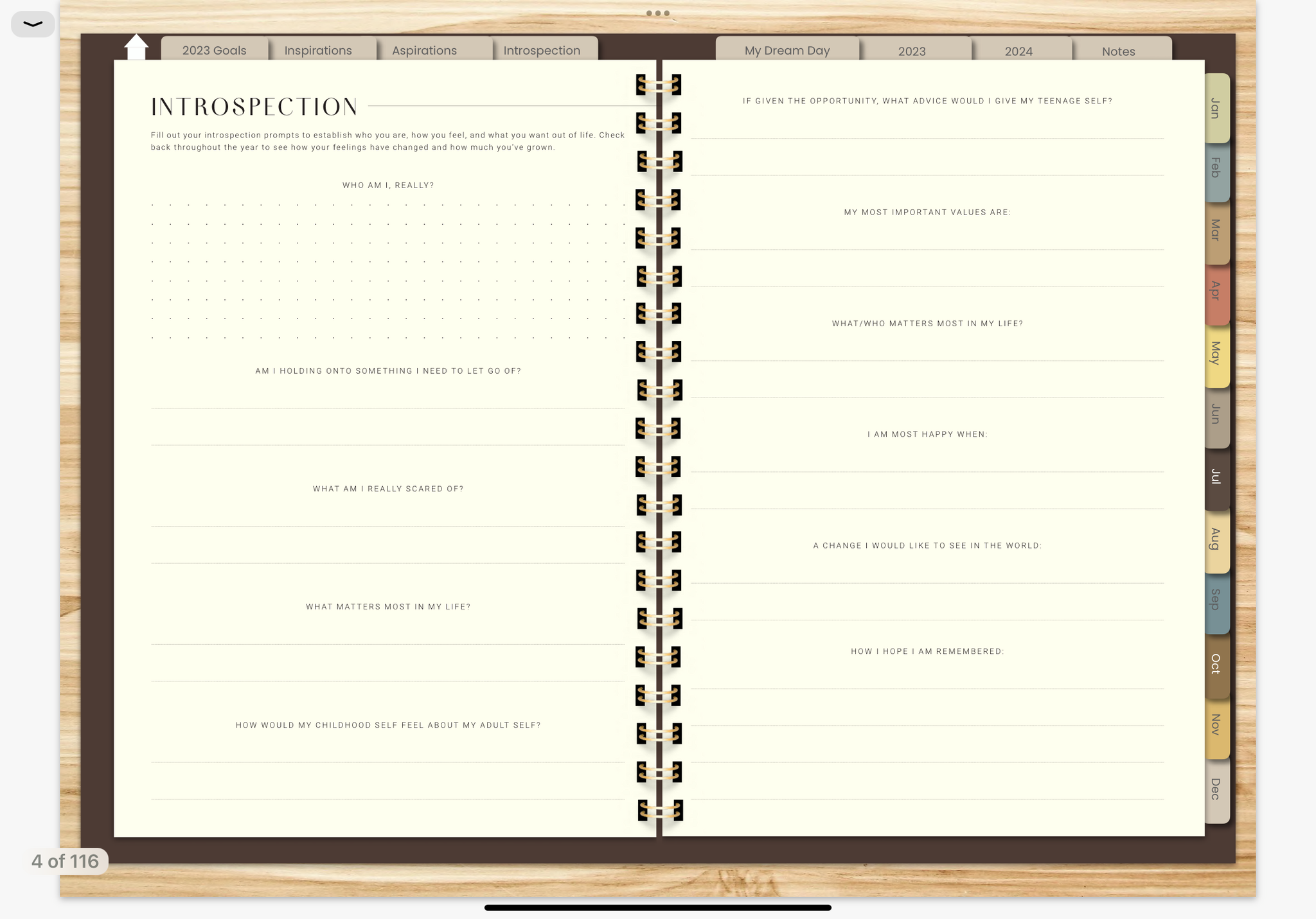 MOTHS & BUTTERFLIES 2023 DIGITAL PLANNER