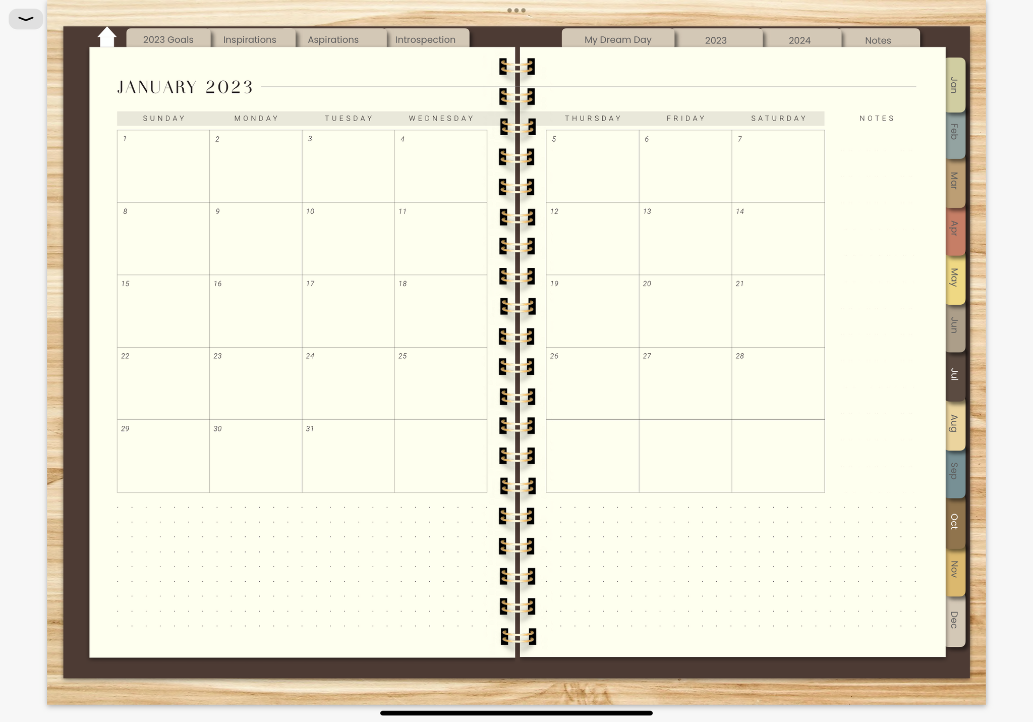 MOTHS & BUTTERFLIES 2023 DIGITAL PLANNER