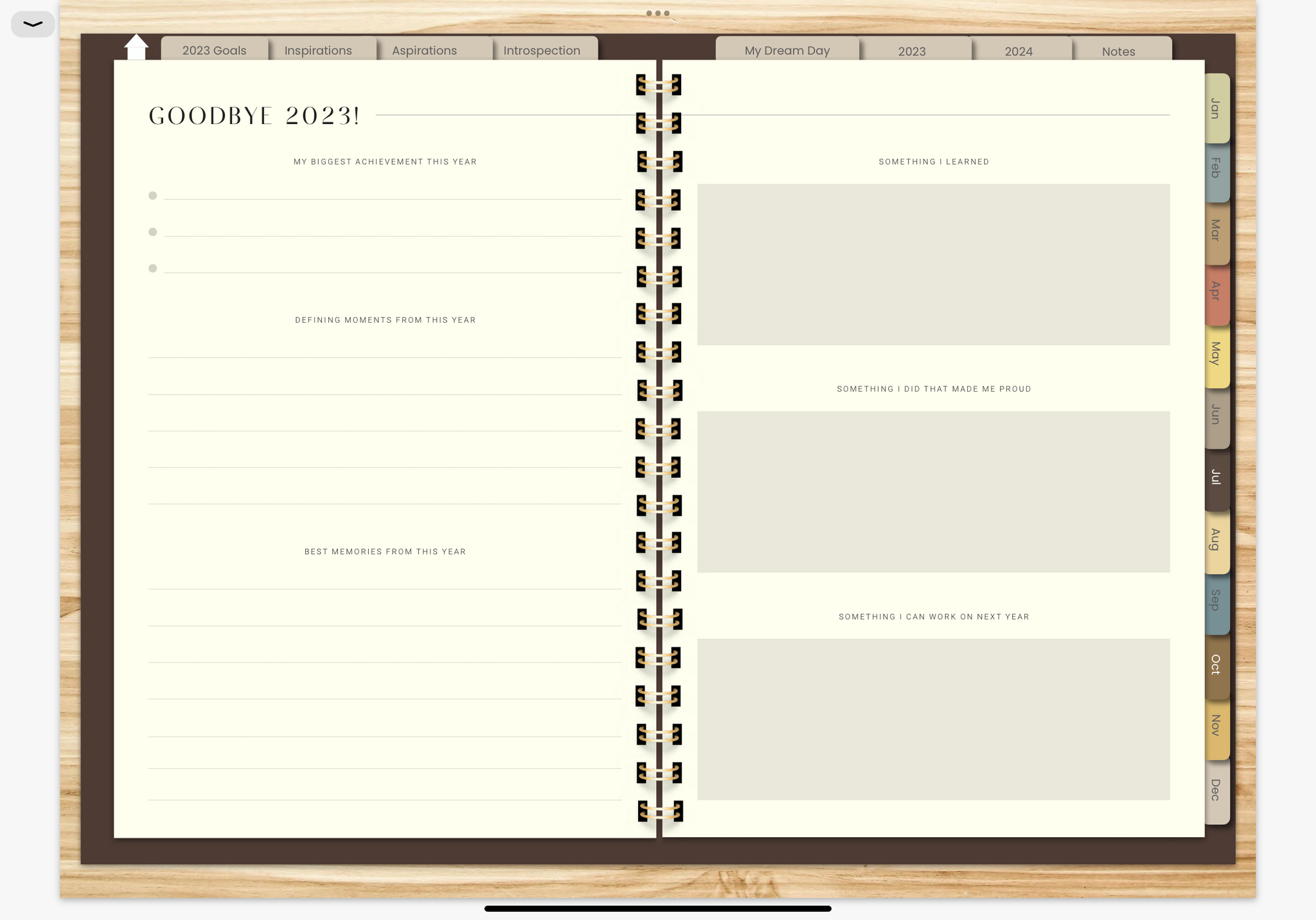 MOTHS & BUTTERFLIES 2023 DIGITAL PLANNER