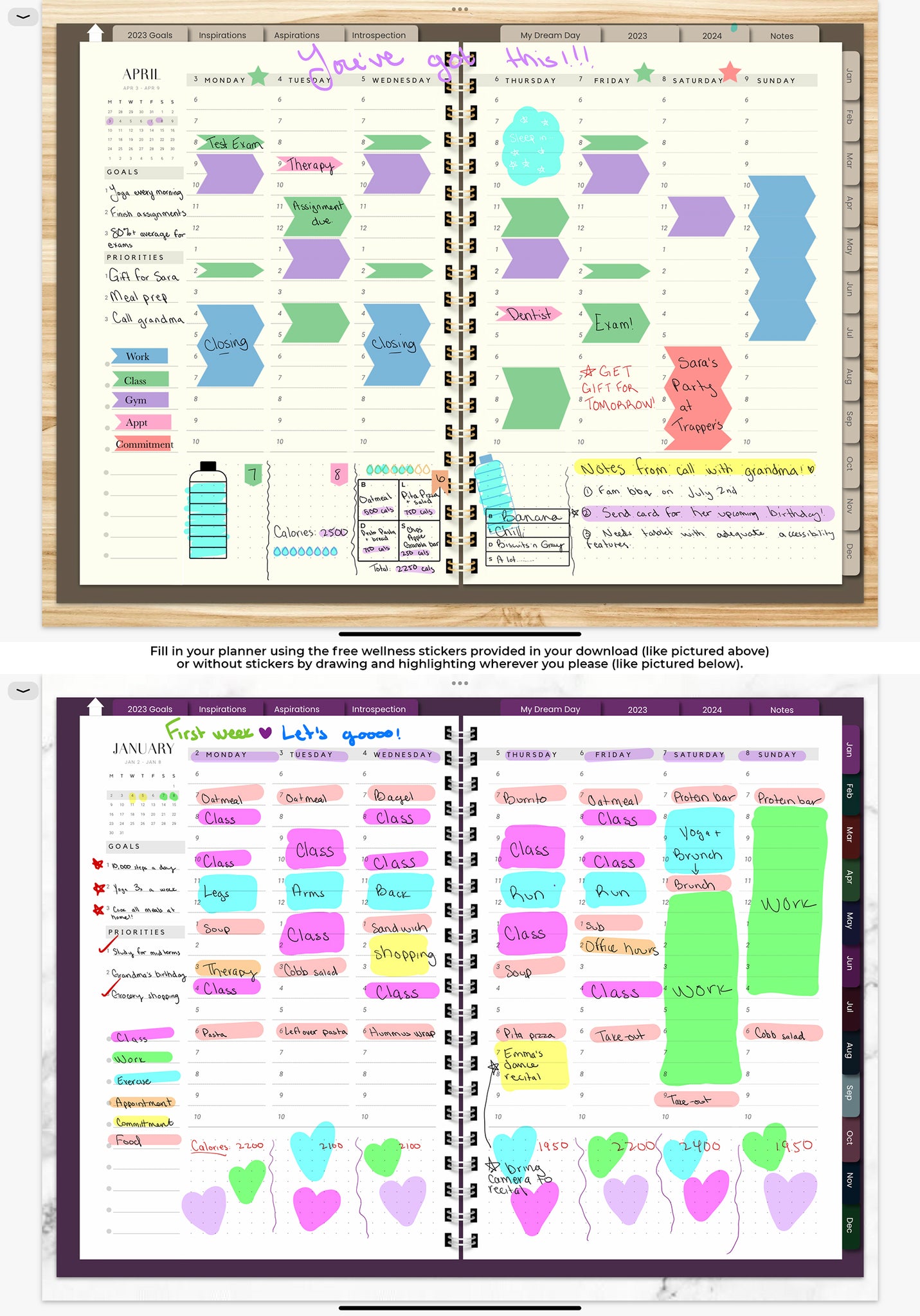 MOTHS & BUTTERFLIES 2023 DIGITAL PLANNER